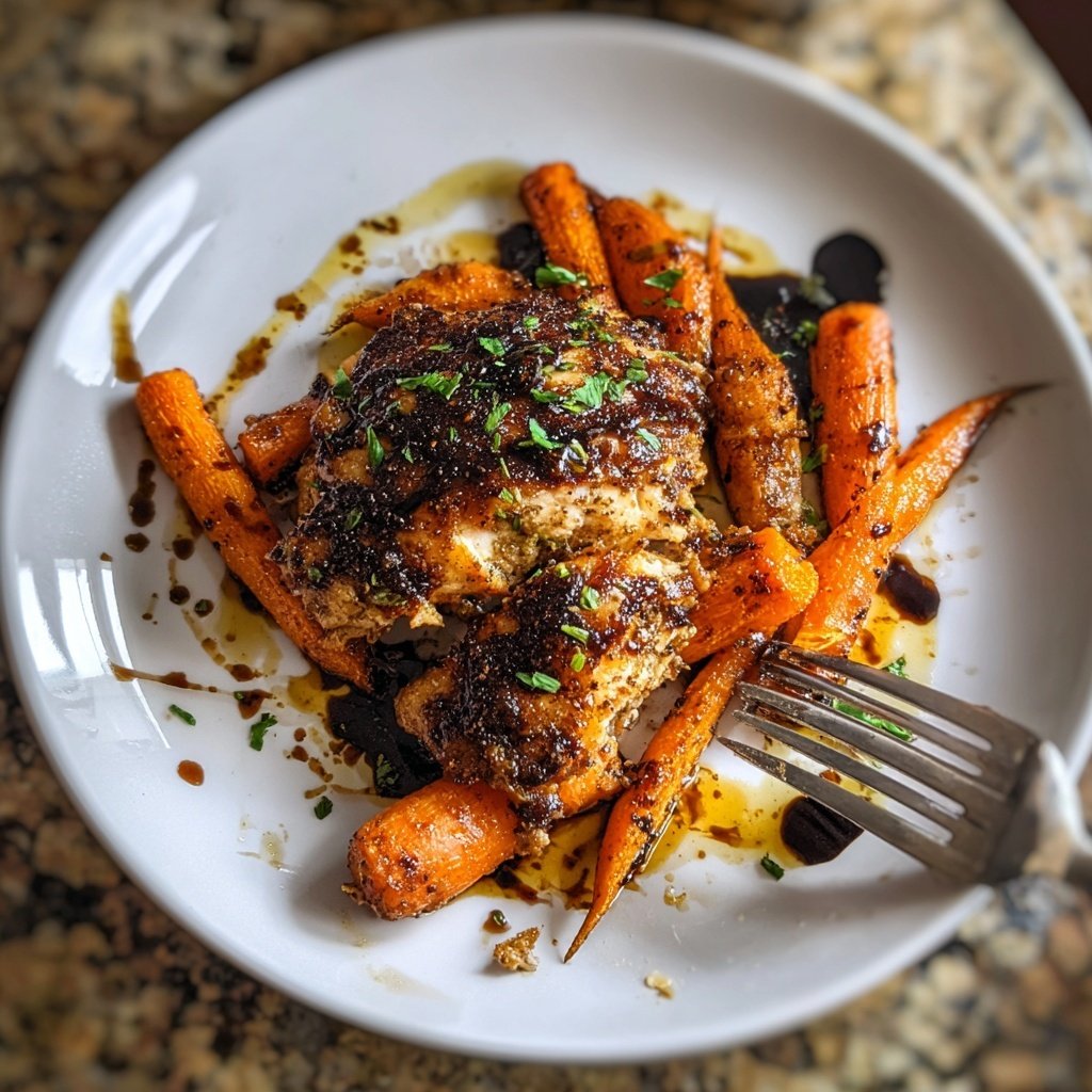 Healthy Chicken With Roasted Carrots