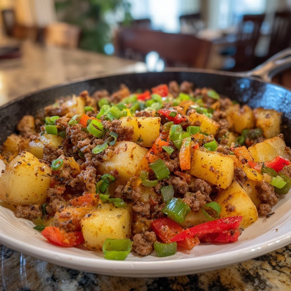Easy Ground Beef Skillet With Potatoes