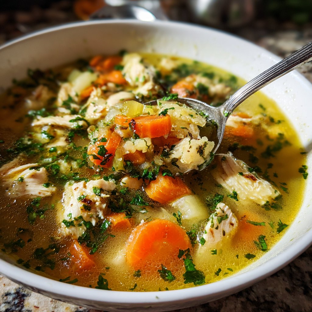 Spring Lemon Chicken Soup