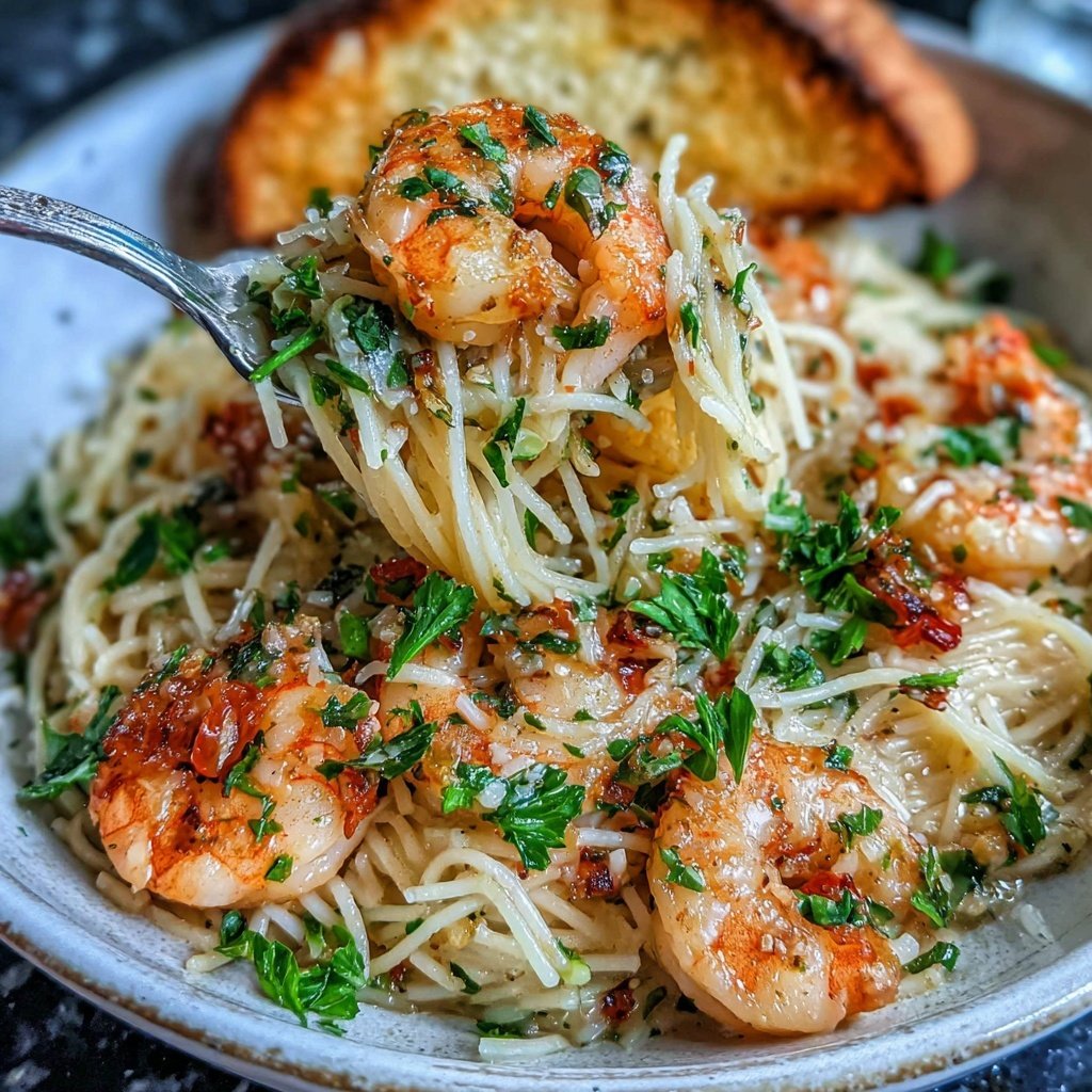 Shrimp Scampi With Angel Hair Pasta