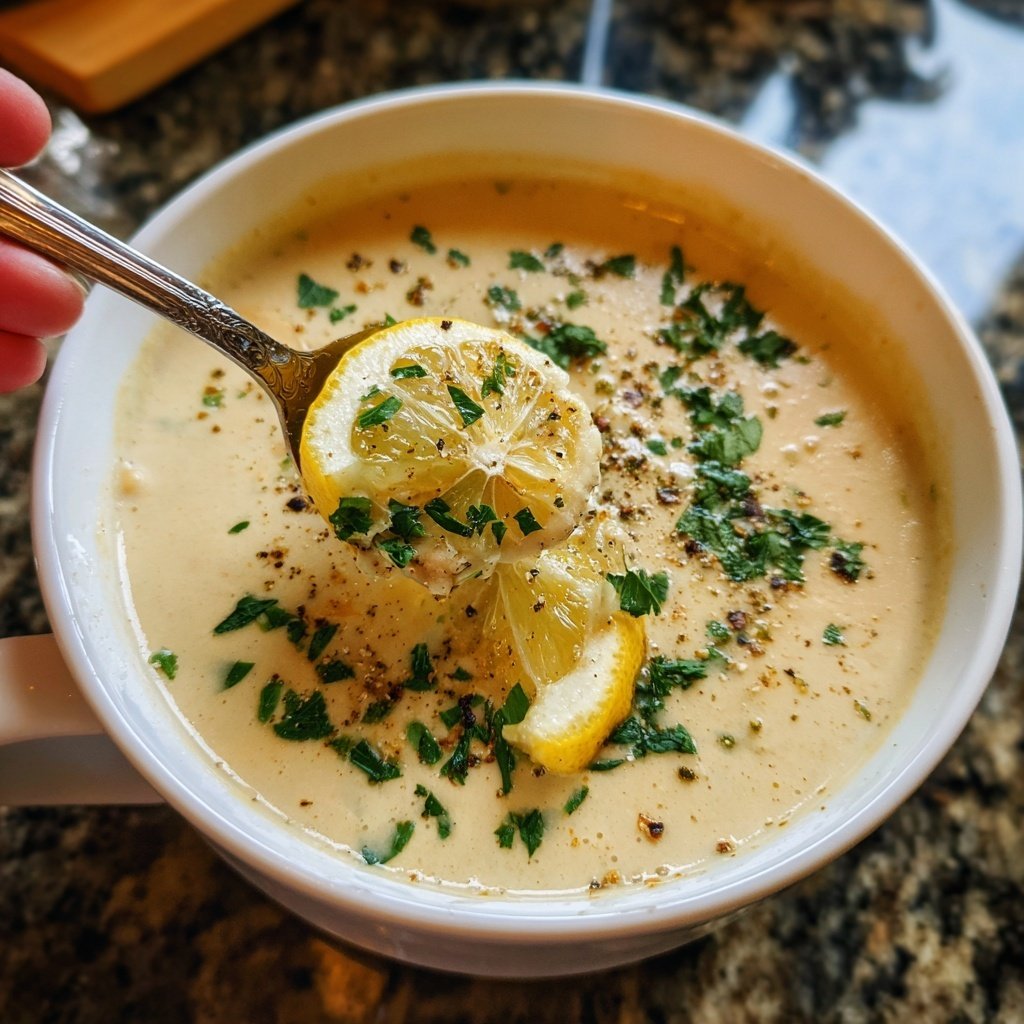 Creamy Lemon Chickpea Soup