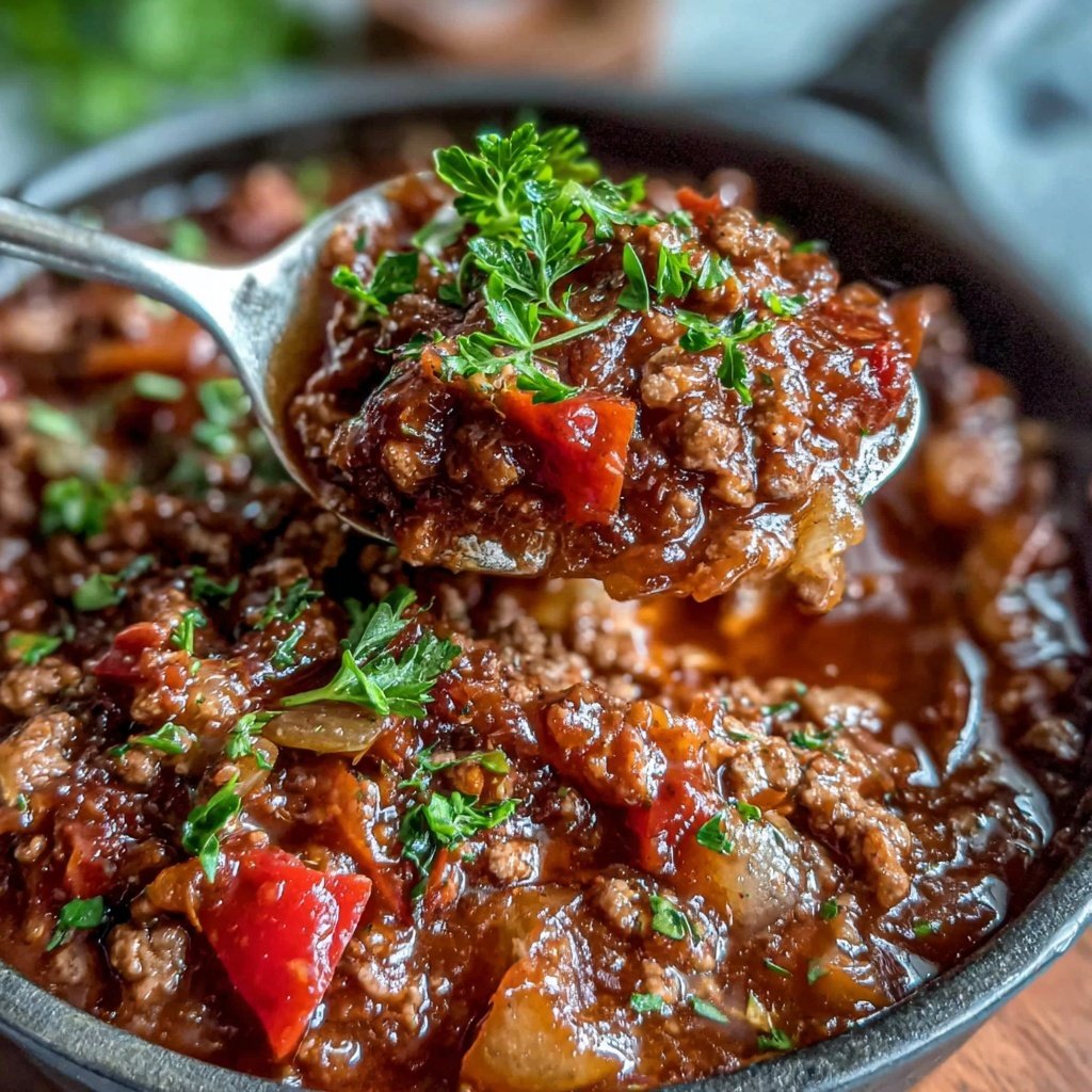 Hamburger Meat Sloppy Joe Skillet