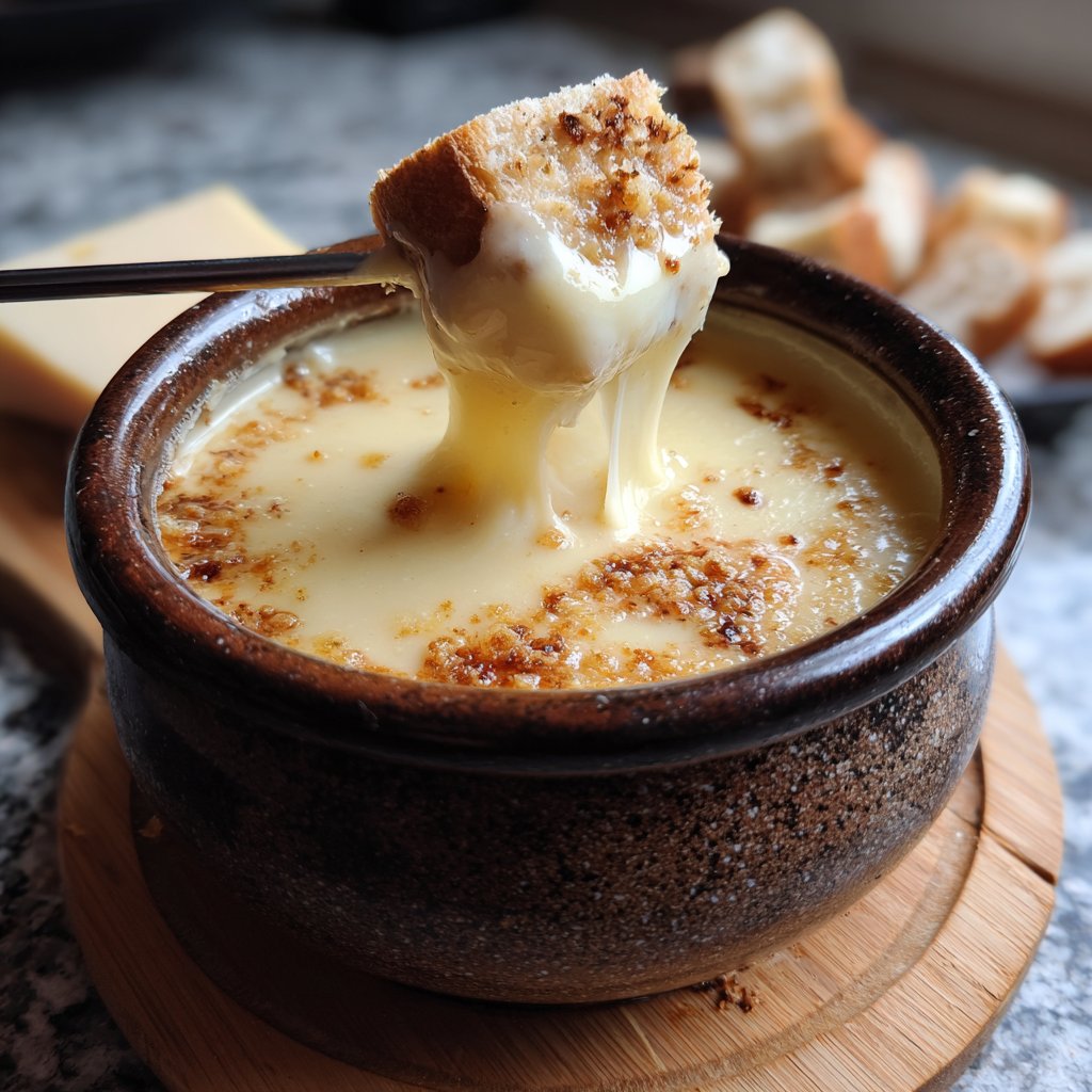 Fondue with Smoked Gouda Blend