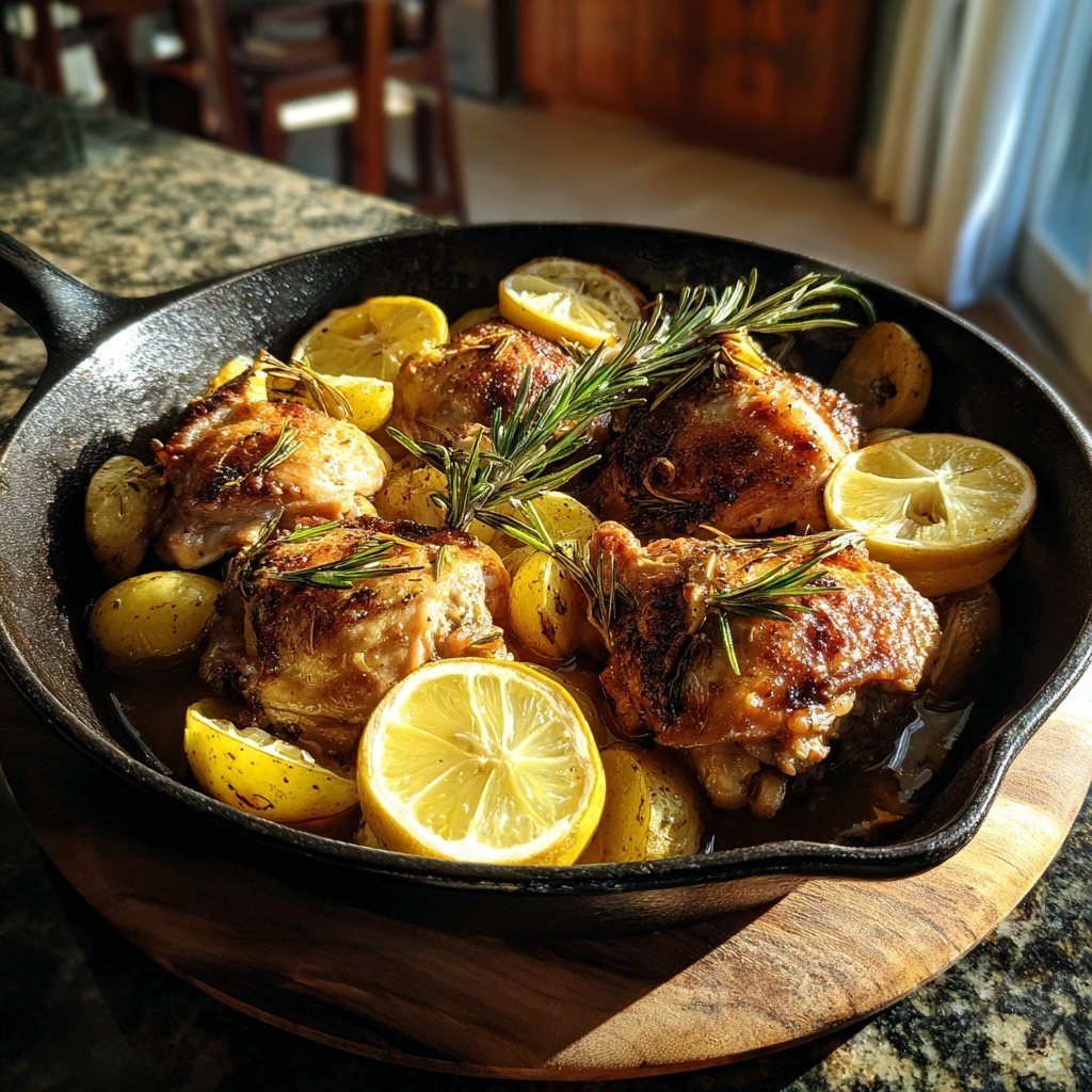 One Pan Lemon Chicken And Potatoes