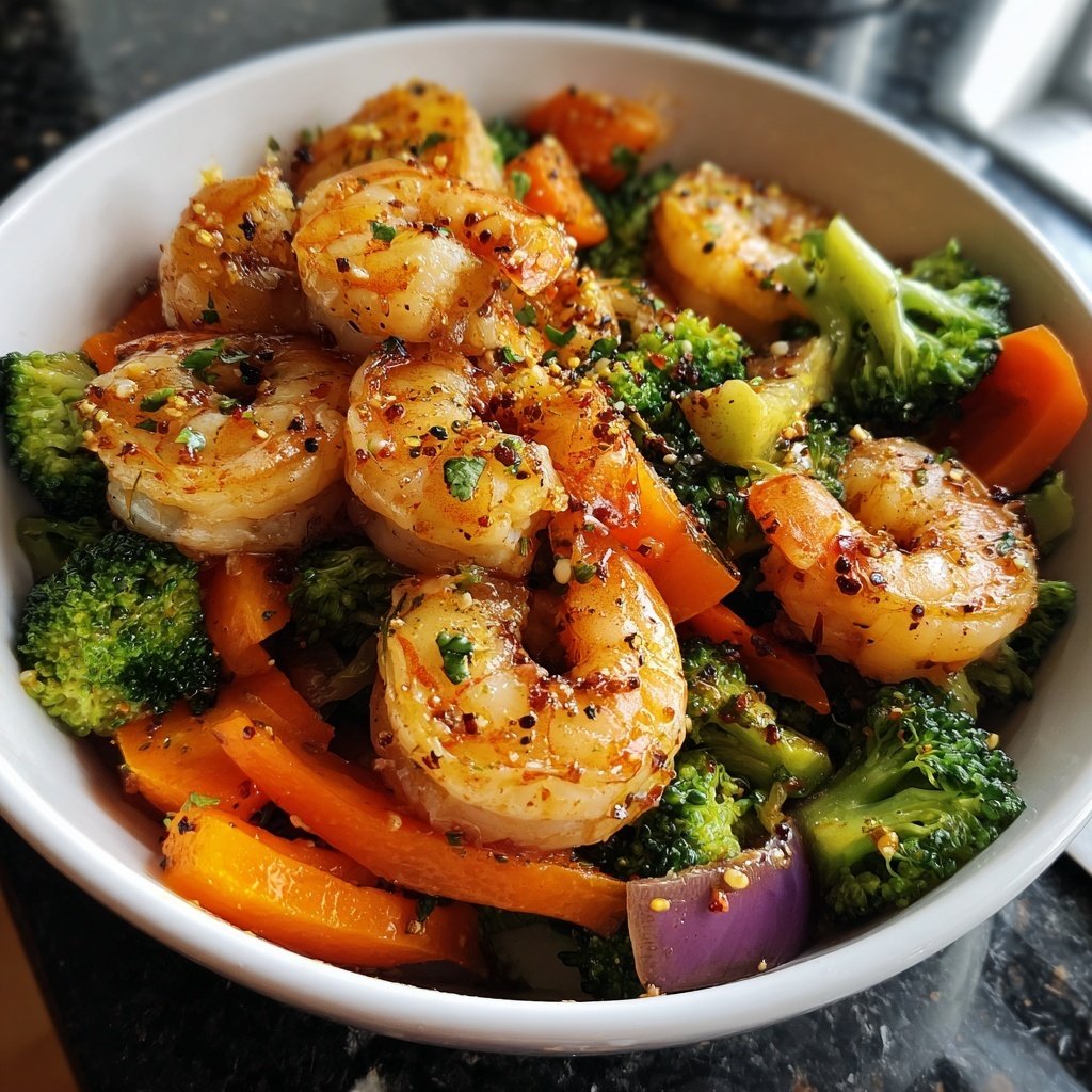 High Protein Shrimp Bowls