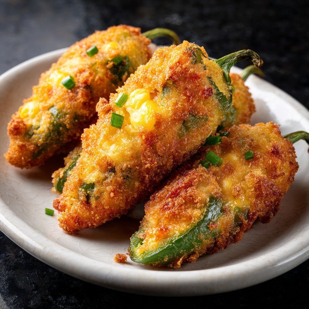 Jalapeno Poppers Stuffed with Corn