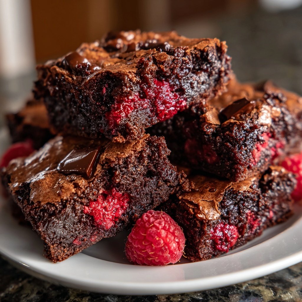 Chocolate Raspberry Brownies
