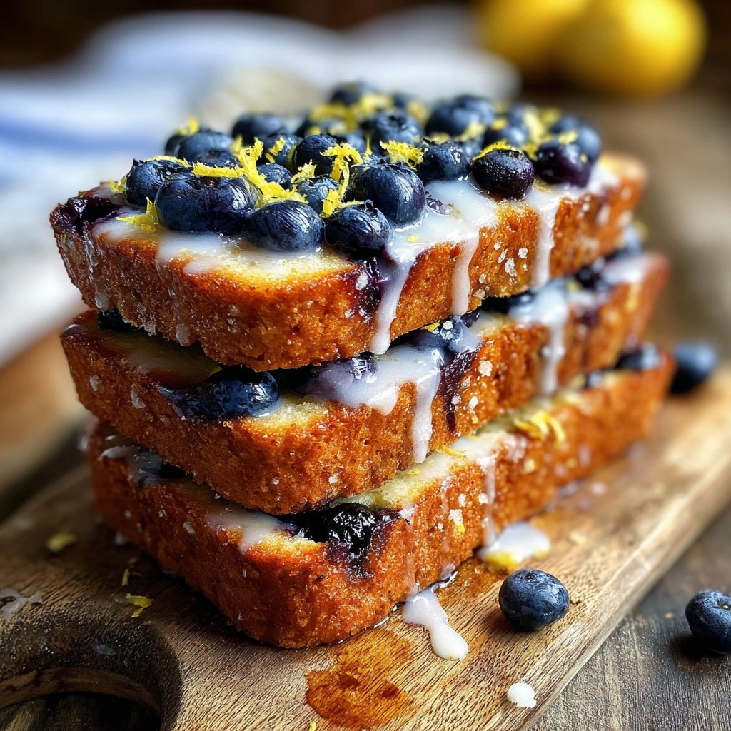 Blueberry Lemon Toasted Bread