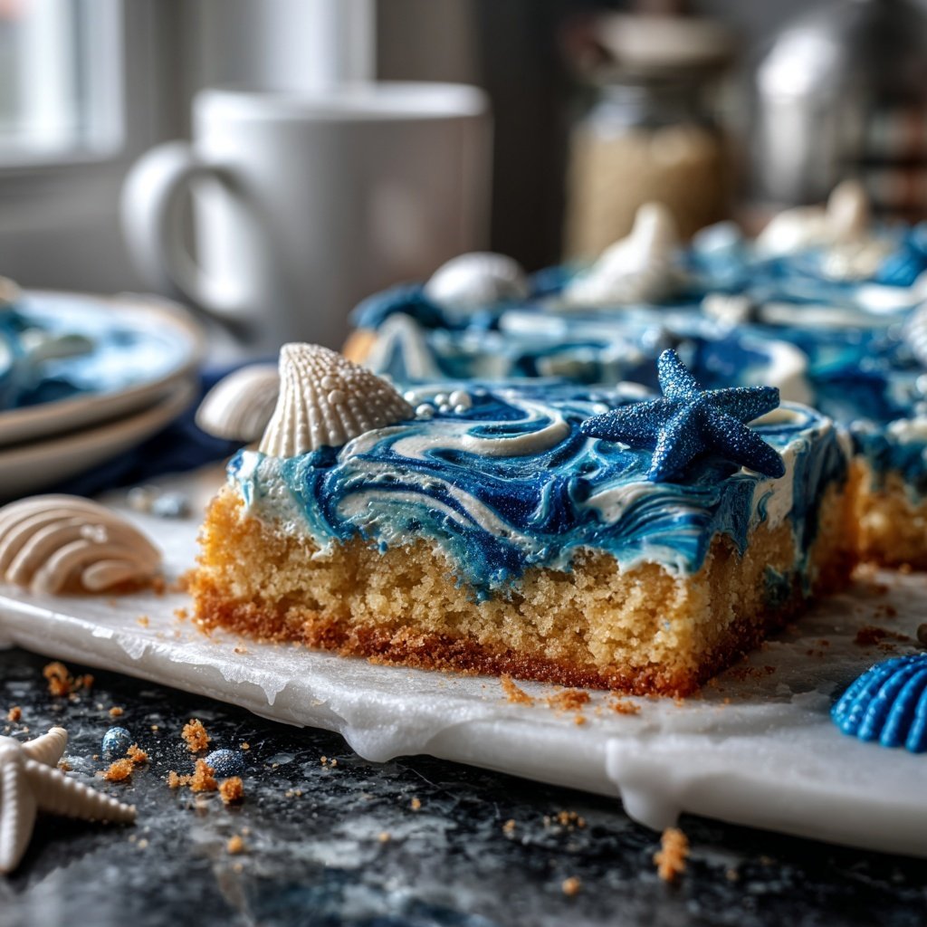 Simple Pisces Sheet Cake