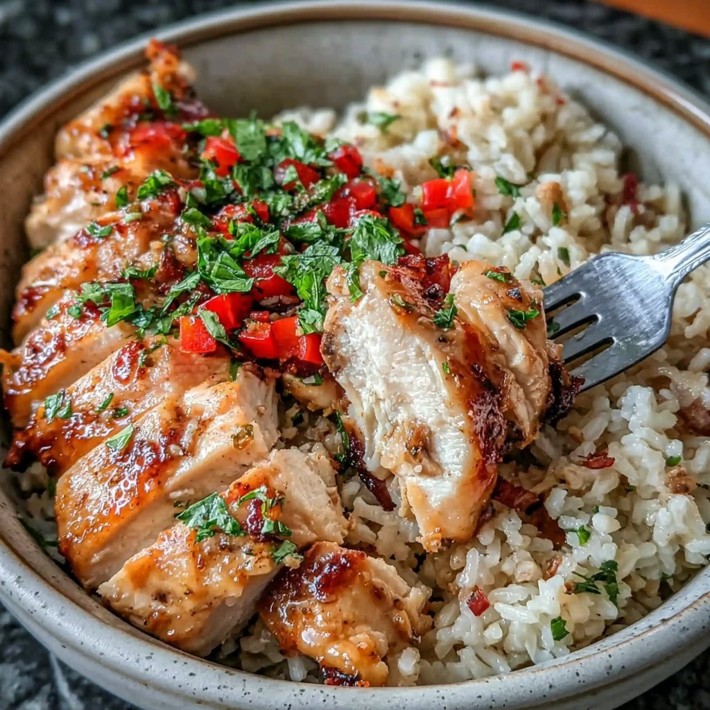 Healthy Grilled Chicken And Brown Rice Bowl