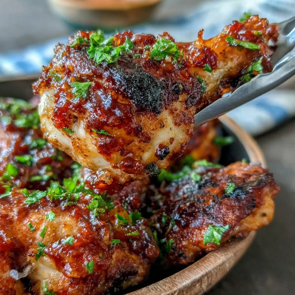 Drumstick Chicken With Spicy BBQ Glaze